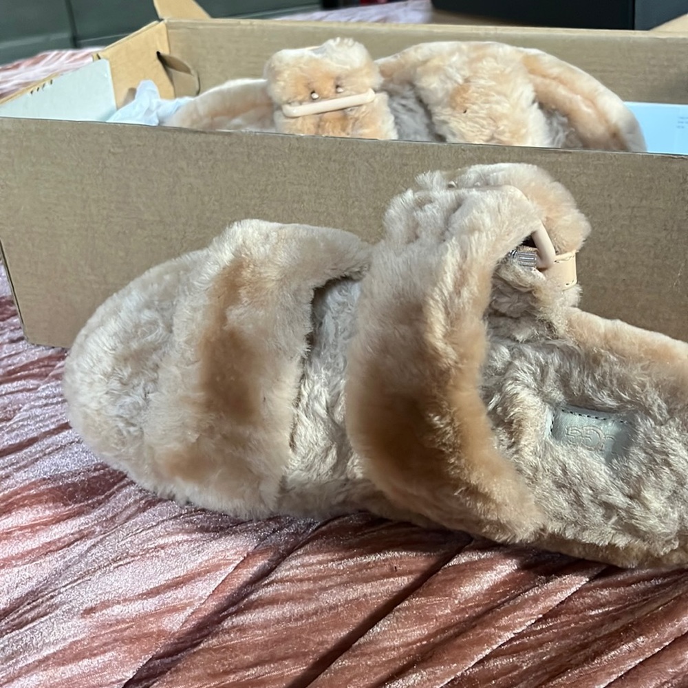 Fluffy Ugg Sandals